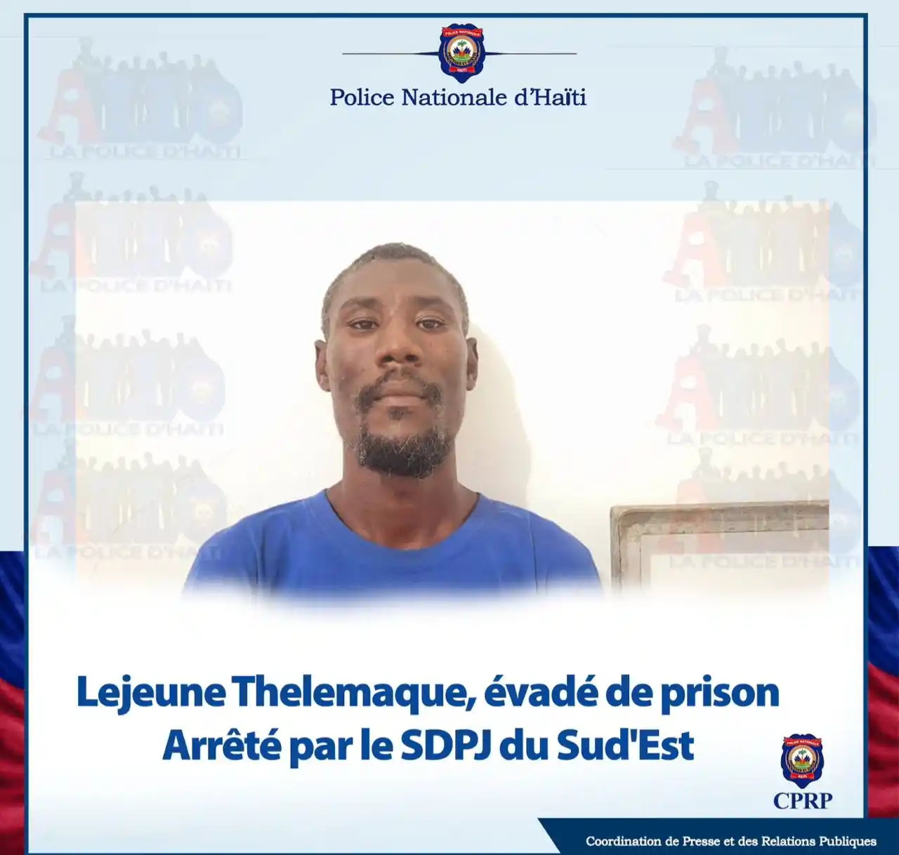 Image from 7️⃣7️⃣INFOS⚠️🆘🚨 (46543650): *Lejeune Thelemaque, né le 19 août 1986, a été arrêté par le Service D...