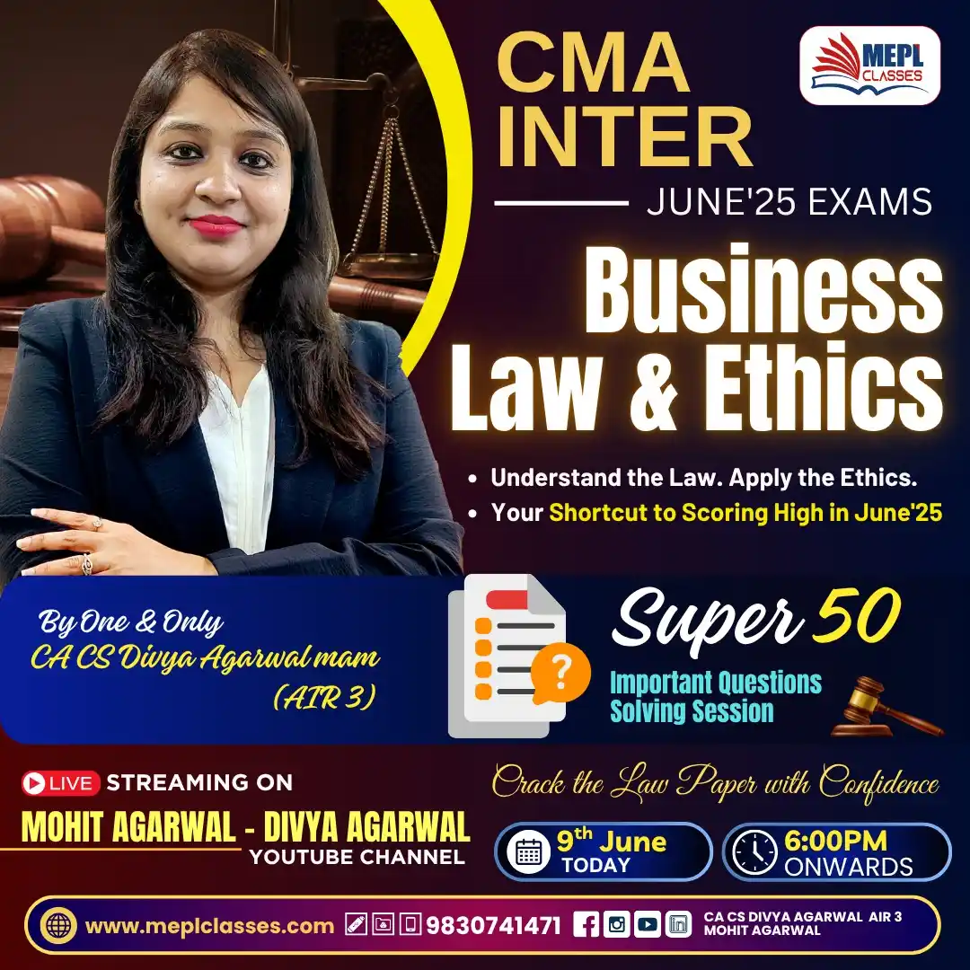 Image from MEPL CLASSES: *🚀 Master Business Laws & Ethics In Just One Power-Packed Session 💼⚖...