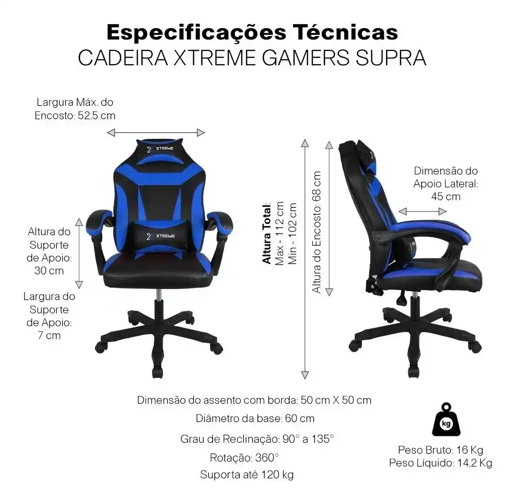 Image from Promos Da Ciih: ✨MERCADO LIVRE✨ OFERTA DO DIA Cadeira Xtreme Gamers Ergonômica 130º Es...