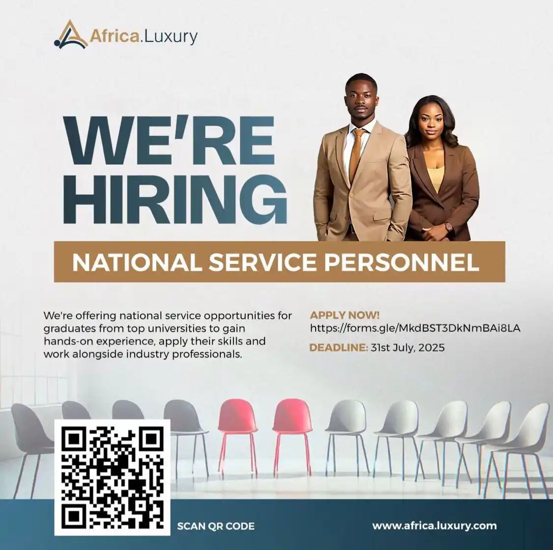 Image from VOICE OF KTU: *NATIONAL SERVICE OPPORTUNITY* Interested persons should apply via ht...