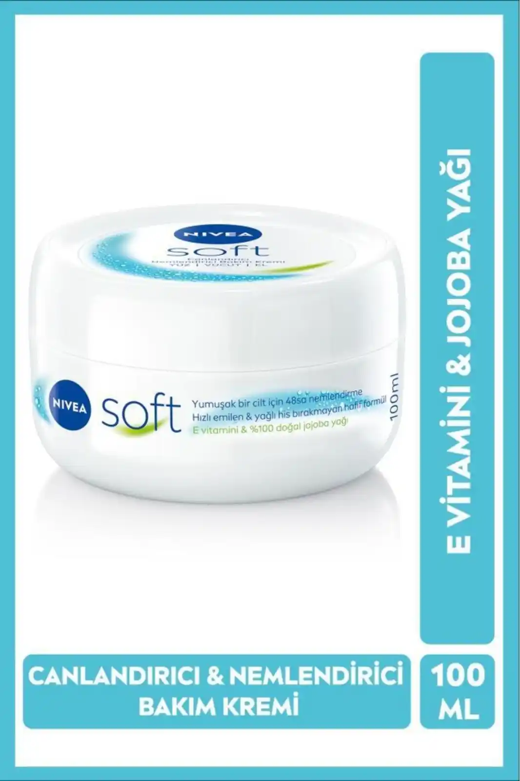Image from OnuAl: Sıcak Fırsatlar: Nıvea Soft Nemlendirici Bakım Kremi 100Ml, Jojoba Yağı, E Vitamini, Yü...