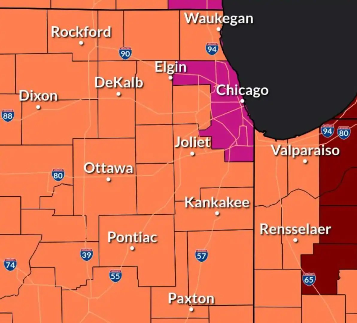 Image from Univision Chicago : ¡No olviden que en los próximos días se esperan condiciones extremadam...