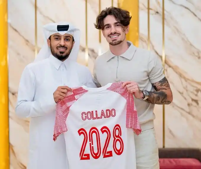 Image from solofichajes123: 🚨OFICIAL🚨 El Al-Shamal SC de Qatar firma a Álex Collado traspasado p...