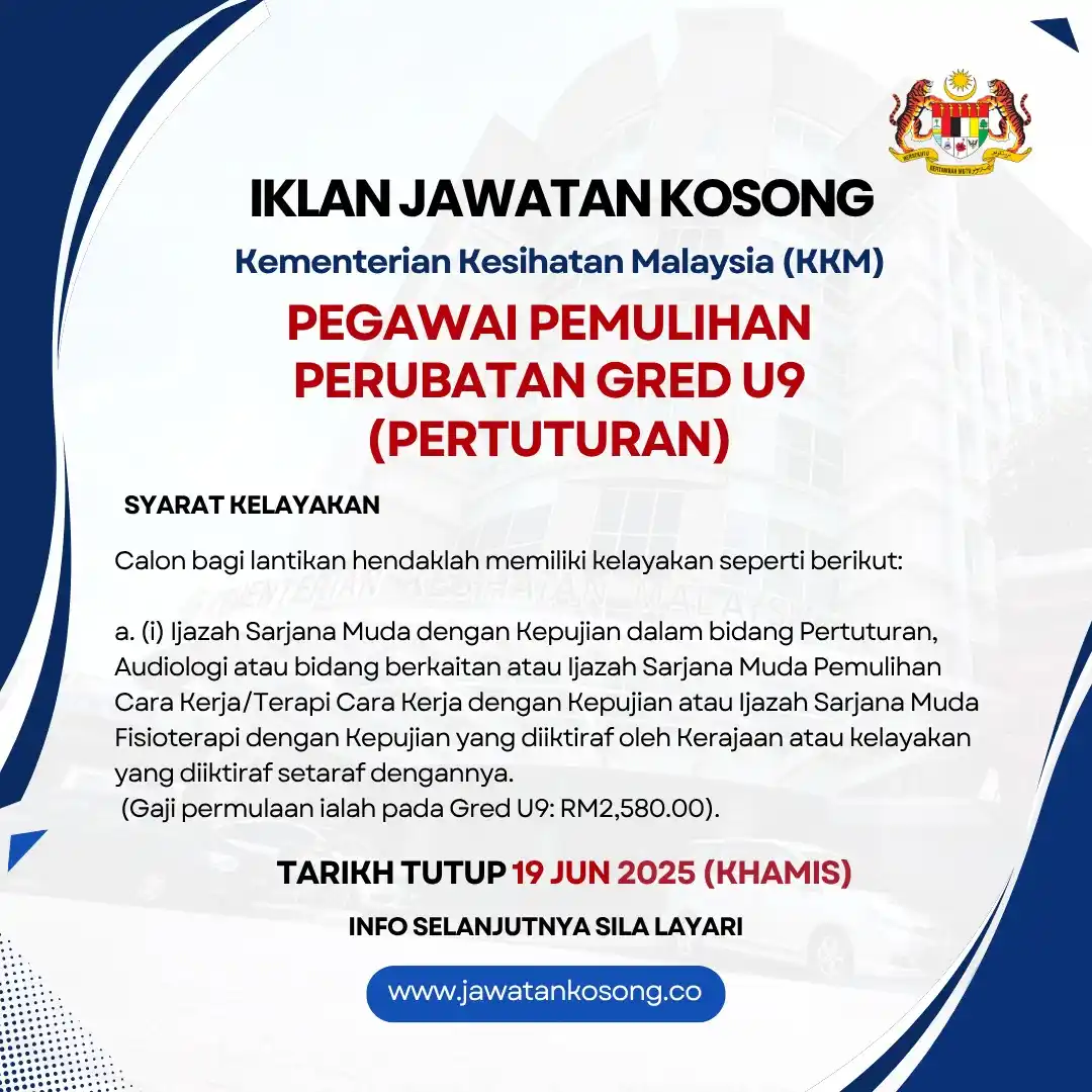 Image from Jawatan Kosong Terkini: Peringatan akhir.. Jawatan kosong di Kementerian Kesihatan Malaysia (K...