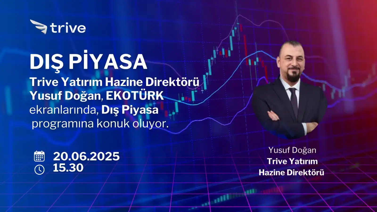 Image from Trive: Trive Yatırım Hazine Direktörü Yusuf Doğan, 🎙️ EKOTÜRK ekranlarında y...