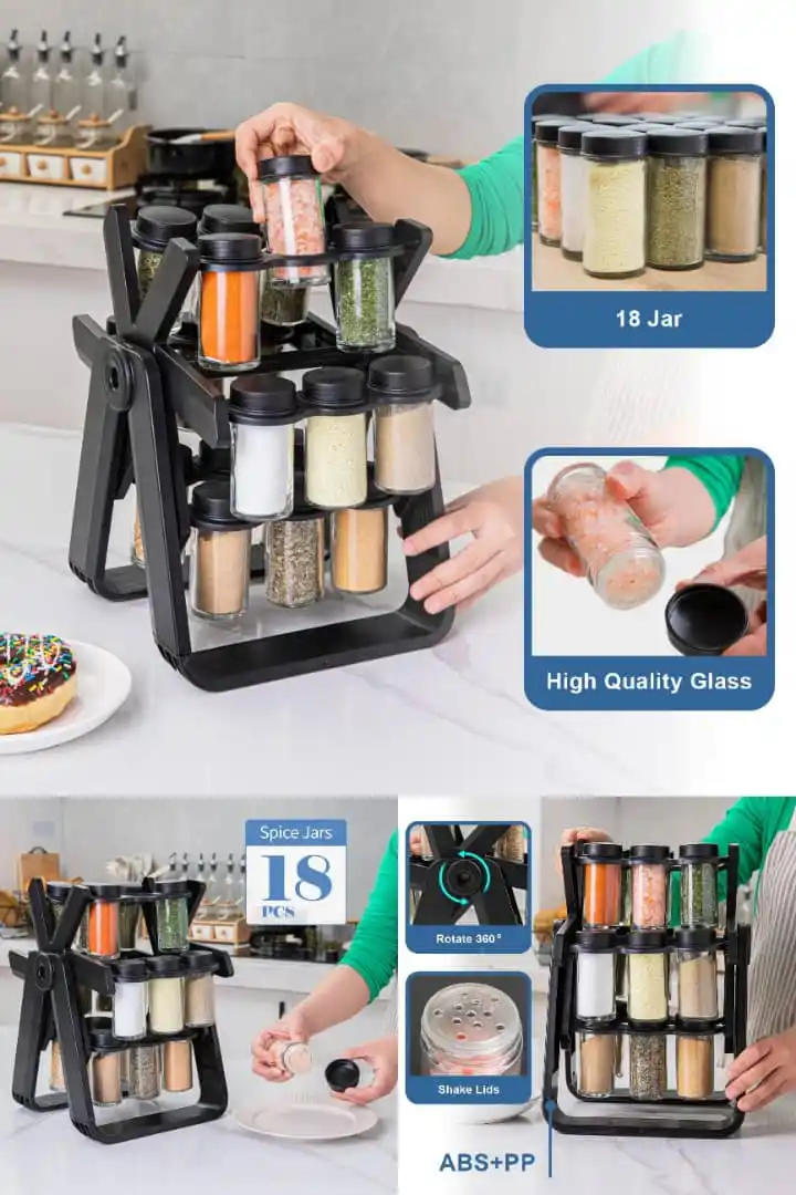 Image from Javannah Enterprises 🇿🇼: 18 jars rotating spice set only $18 available hurry and get yours...