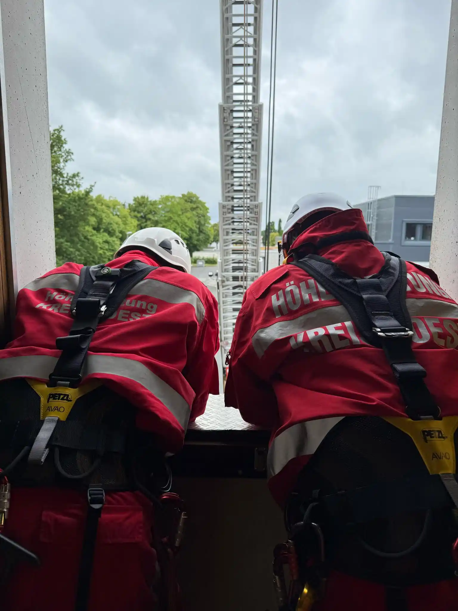 Image from Feuerwehr Kreis Soest: *Abschluss des Übungswochenendes der Höhenretter!*  Am letzten Tag sta...