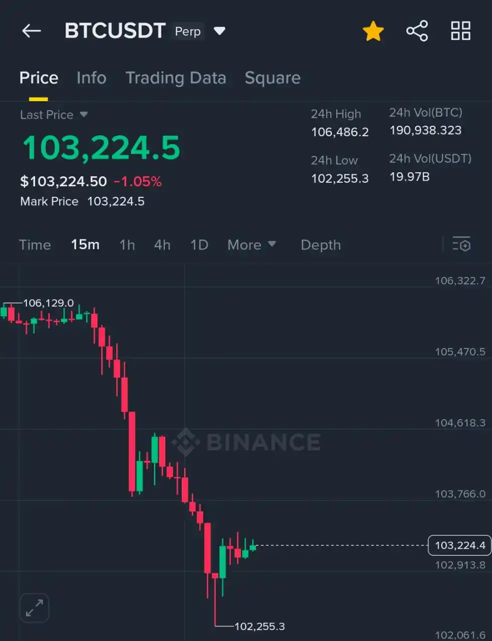 Image from Trading With Tahir: *BTC hamara levels ko always respect deta howa mention 106k before dow...