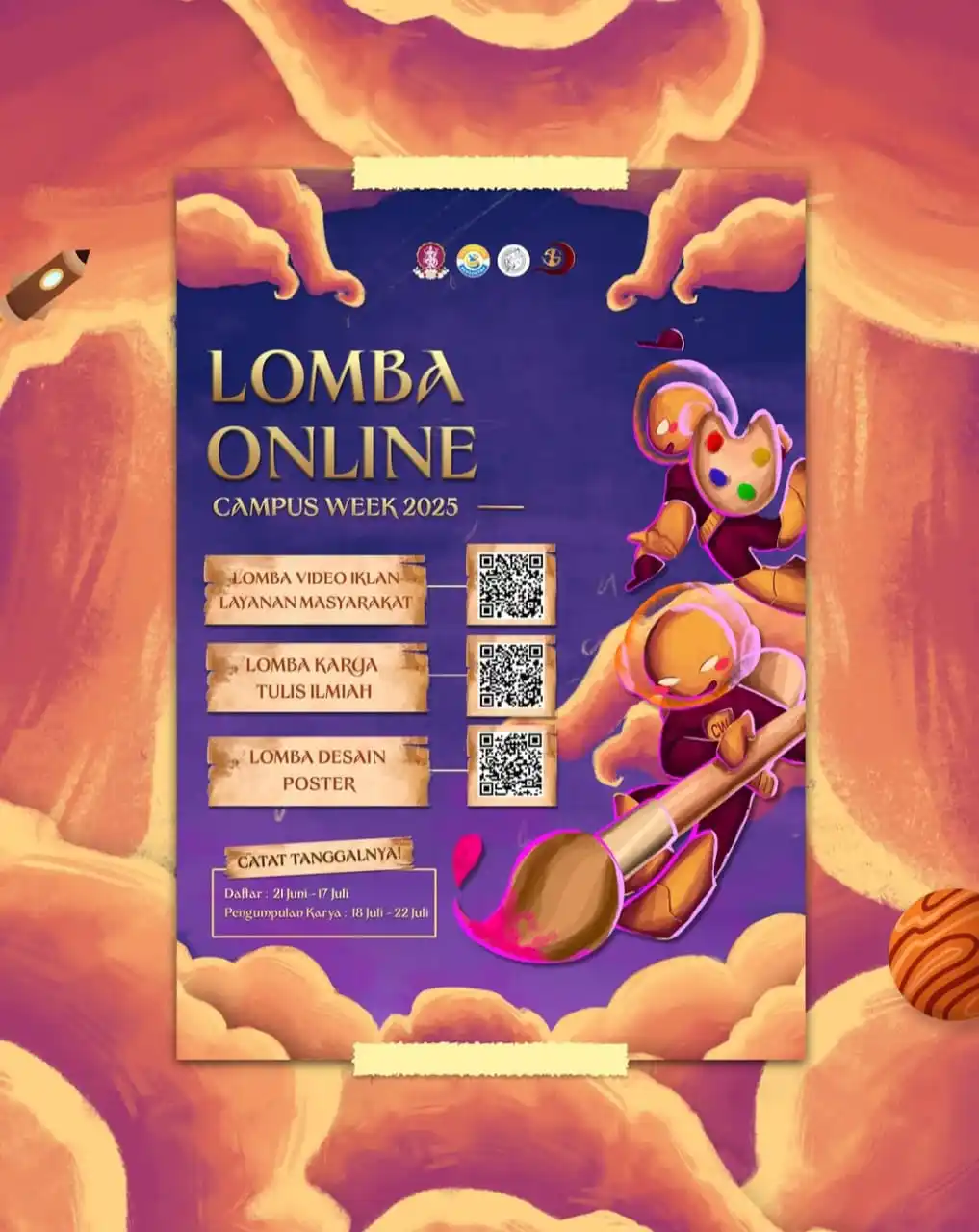 Image from LAPAK COMMS ID 🦭: *🎊 CAMPUS WEEK ISI BALI - LOMBA RESMI DIBUKA* 💖 — HELLOW MY DEAREST...