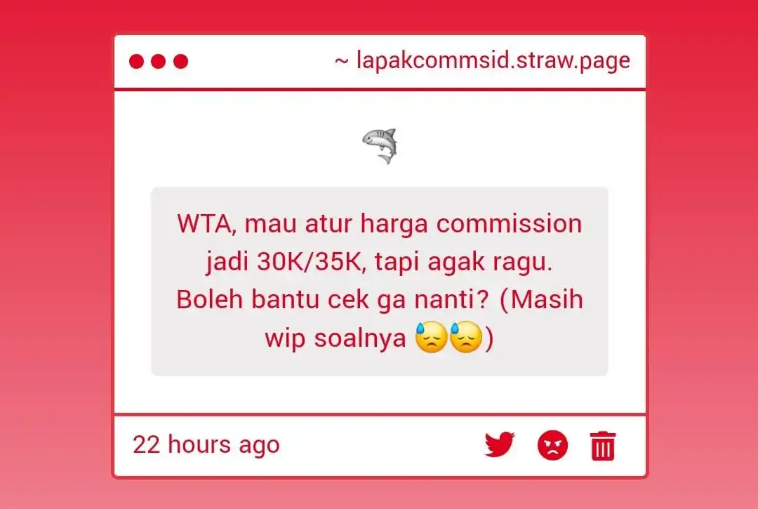 LAPAK COMMS ID 🦭 post