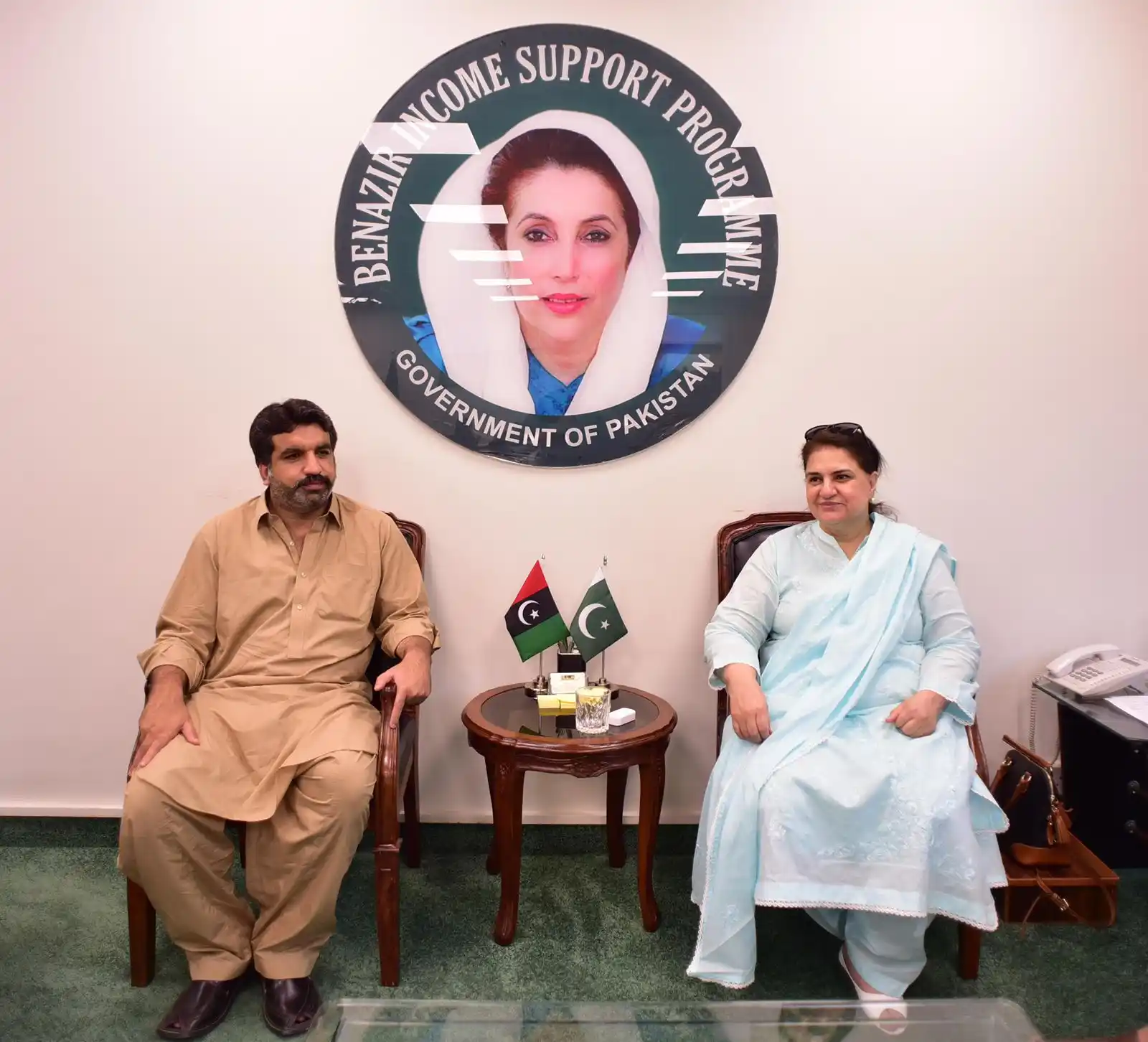 Image from Benazir Income Support Programme✅: چیئرپرسن بینظیر انکم سپورٹ پروگرام،سینیٹر روبینہ خالد سے پاکستان پیپلز...