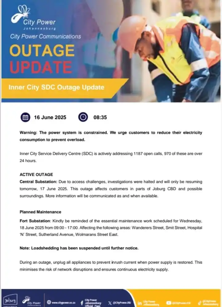 Image from Inner-City SDC Outage Updates: <a class="text-blue-500 hover:underline cursor-pointer" href="/hashtag...