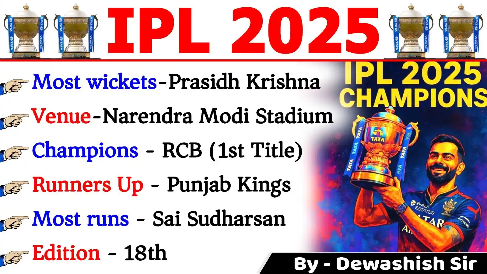 Image from Dewashish Sir Official : Dewashish Sir is Back 👍👍  IPL 2025 Lecture by Dewashish sir <a class...
