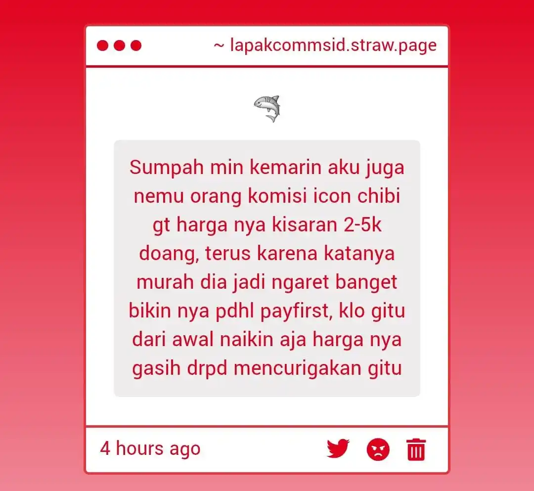 Image from LAPAK COMMS ID 🦭: 😭😭😭dulu jaman awal-awal channel ini ada juga ada yg bikin comms har...