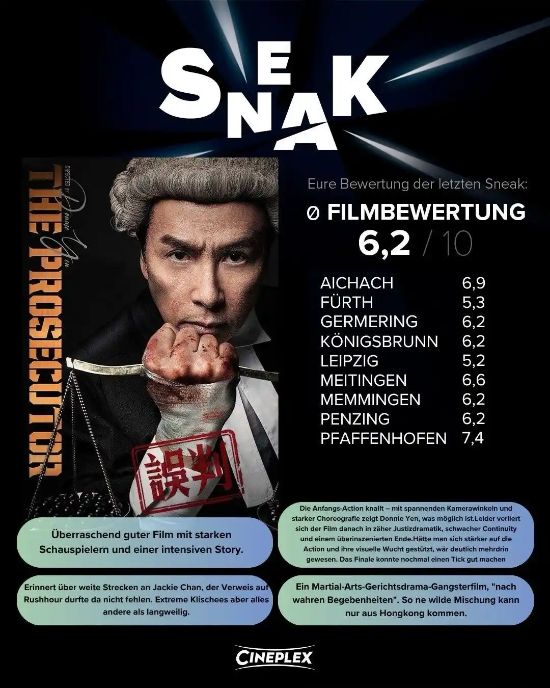 Image from Cineplex Penzing Kinonews 🍿🎬: Ein knallharter Mix aus Gerichtsdrama, Gangsterfilm und Martial-Arts-A...