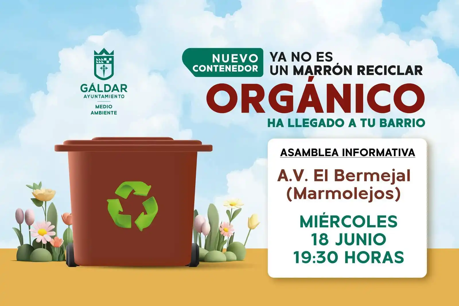 Image from Ayuntamiento de Gáldar: 🤎 El Ayuntamiento de Gáldar celebrará este miércoles 18 de junio a la...