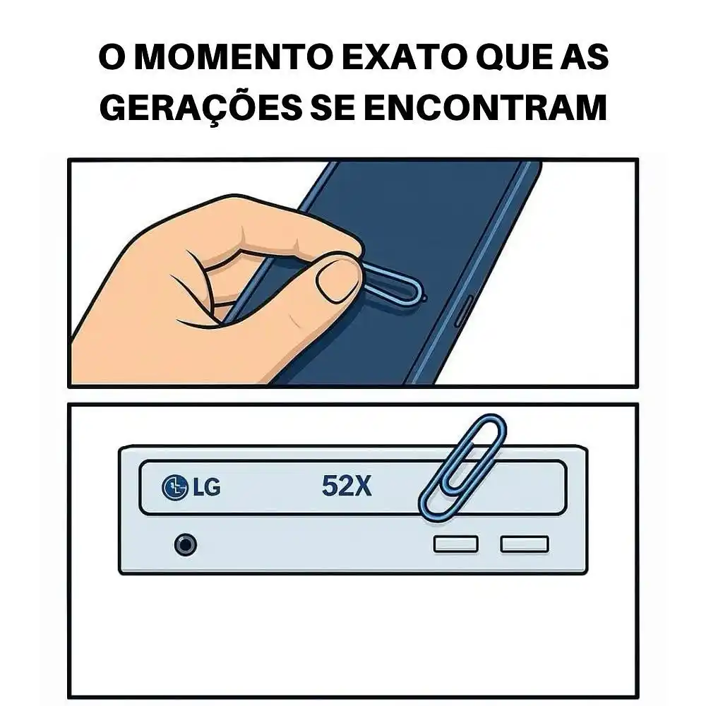 Image from mega criações: 📎 _Esse clipe já viu mais tecnologia que muito engenheiro por aí…_ De...