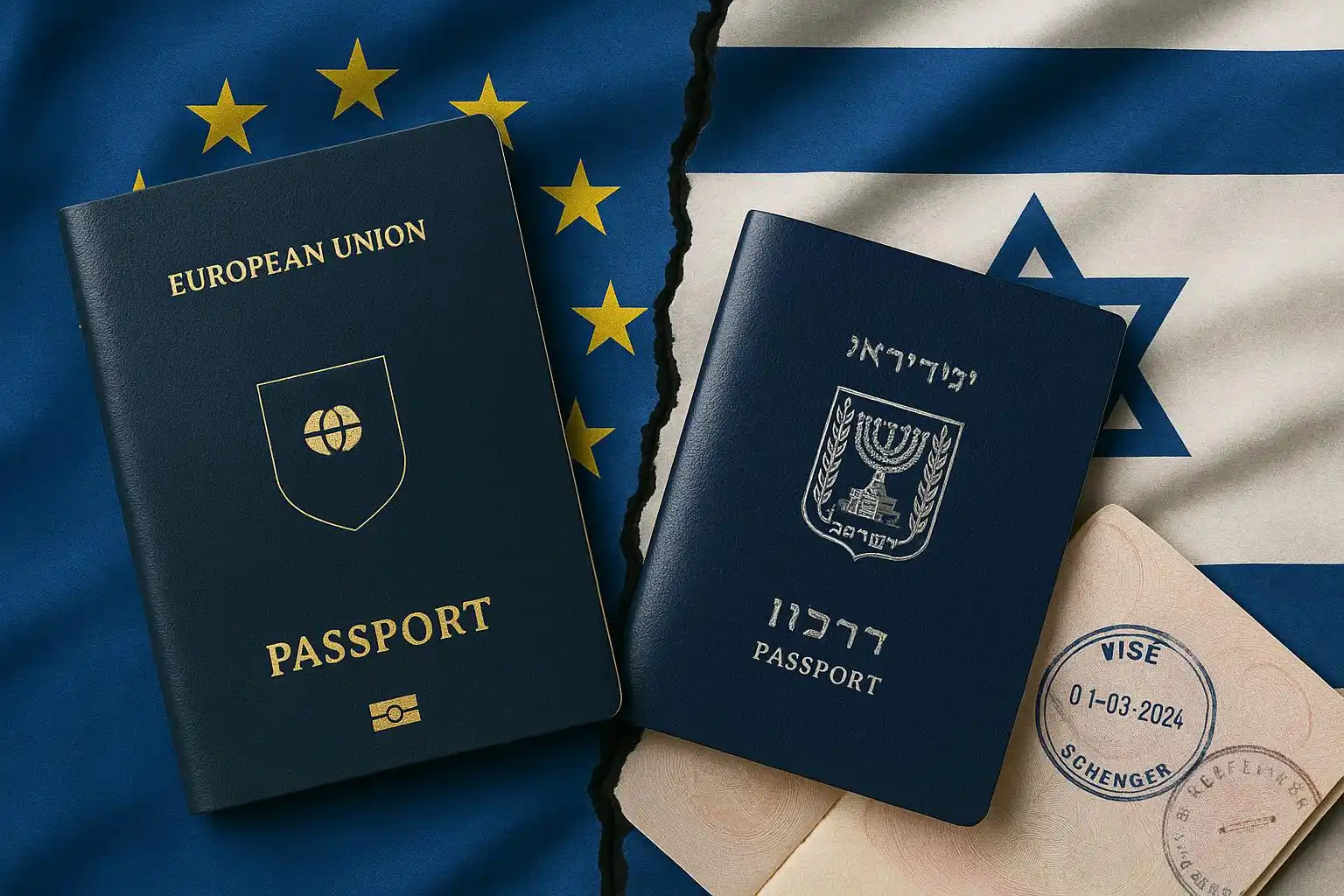 Image from Jewish Breaking News : *Exclusive: EU Visa Rule Change Could Target Israeli Citizens*  A refo...