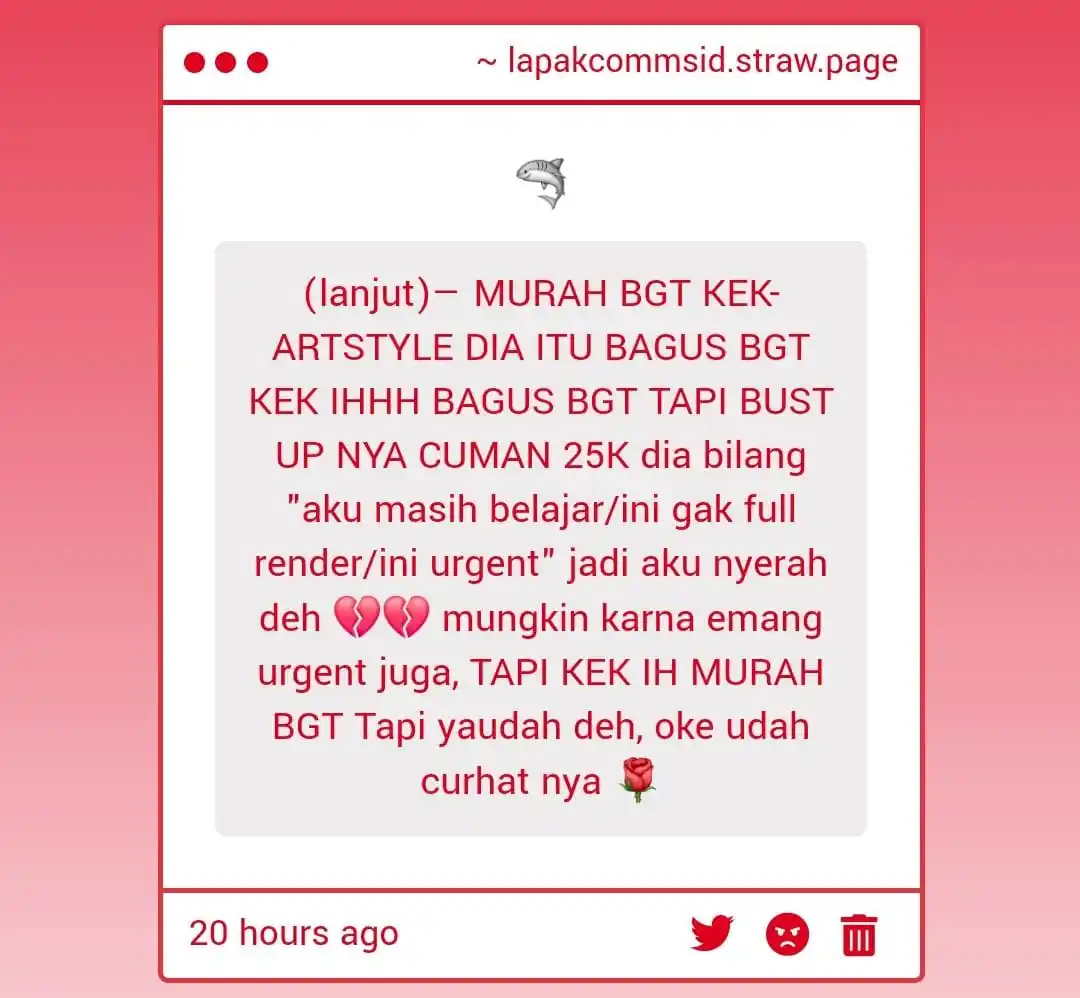 LAPAK COMMS ID 🦭 post