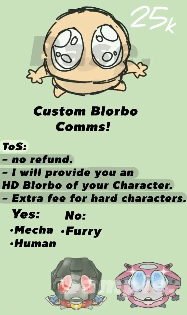 Image from LAPAK COMMS ID 🦭: Hi helloo aku open Comms Tentang Kustom blorbo. Payment: Dana (only) ...