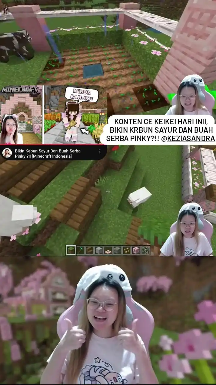 Image from ✨Keinyot Comunnity✨: konten Ce KeiKei hari inii, Bikin Kebun Sayur Dan Buah Serba Pinky?!! ...