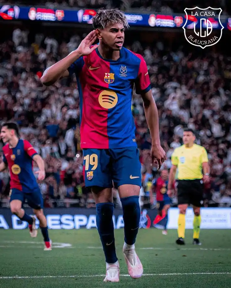 Image from La Casa Blaugrana 💙❤️ (FC Barcelona | Lamine Yamal | Lionel Messi): 🗣️ "La victoria de la Supercopa nos dio mucha confianza para empezar ...