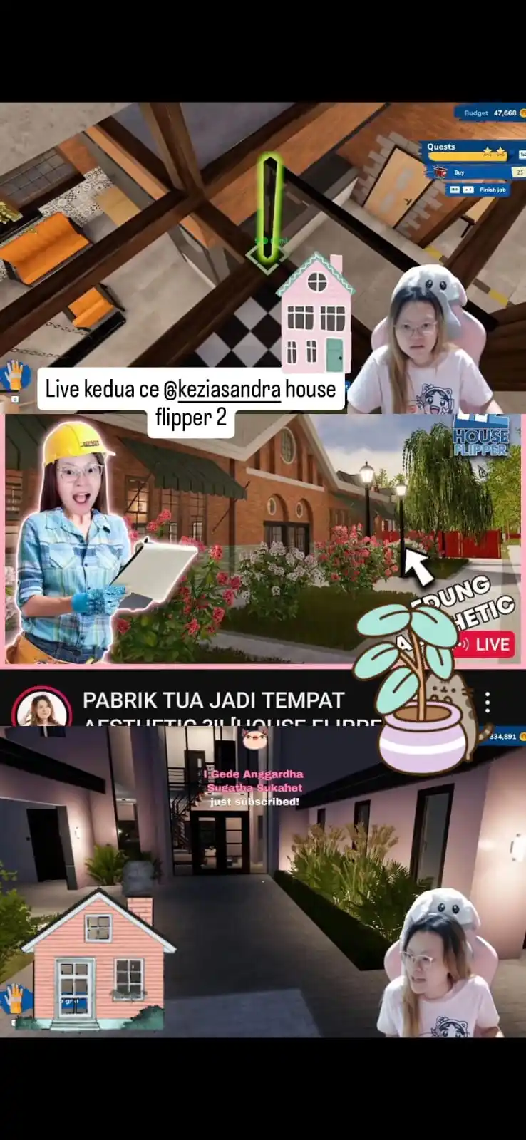 Image from ✨Keinyot Comunnity✨: Live kedua ce kei main house flipper 2🏡 -natasya...