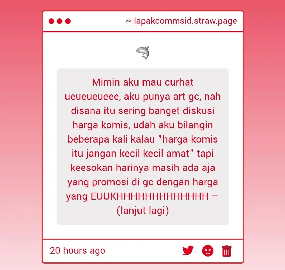 LAPAK COMMS ID 🦭 post