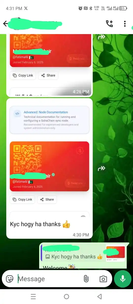 Image from 👑👑Boom Boom Free Earning With Faraz 🪽🪽: *One more sidra paid kyc approved*...