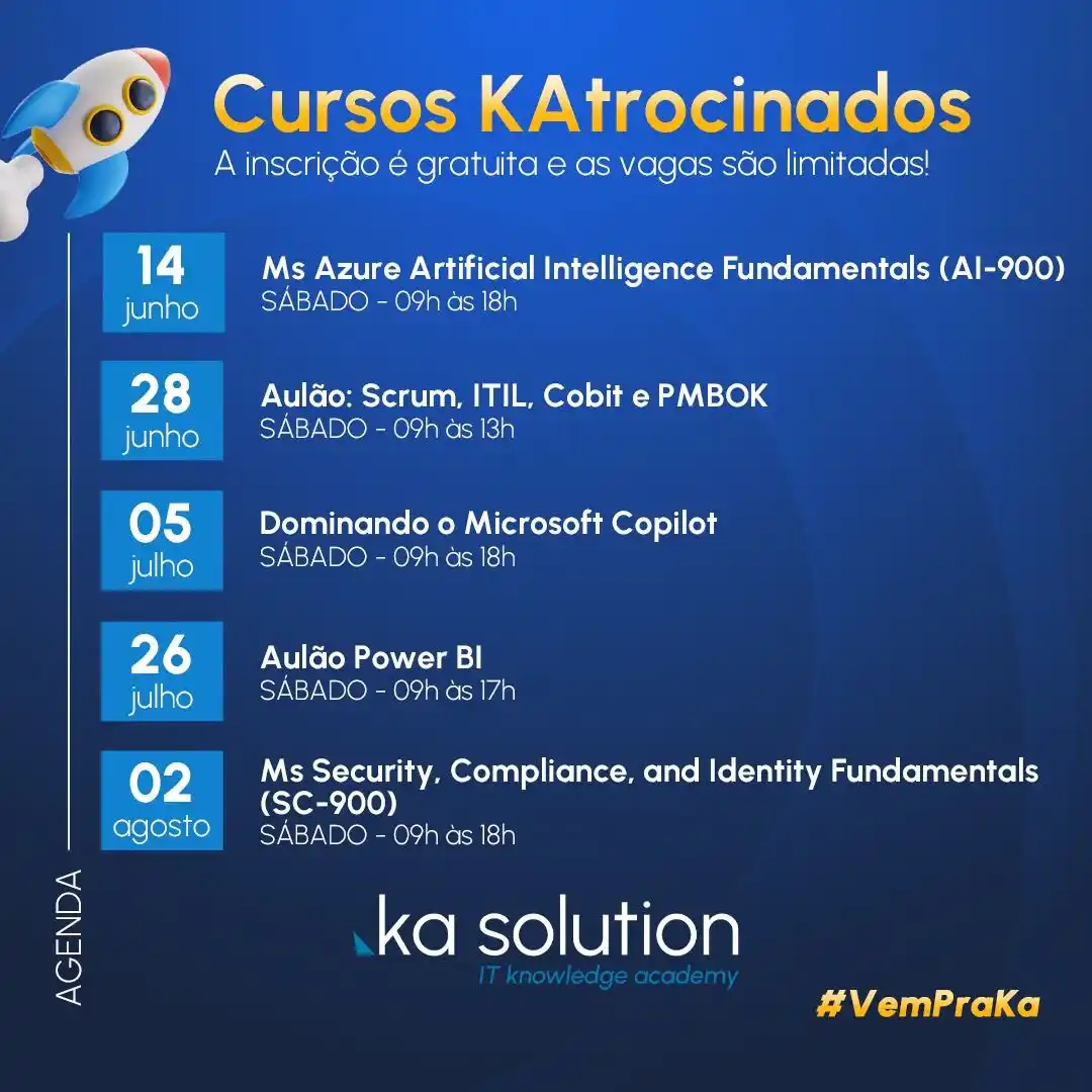 Image from mega criações: 🎁 Presentes KAtrocinados  Confira agenda dos próximos cursos 100% gra...