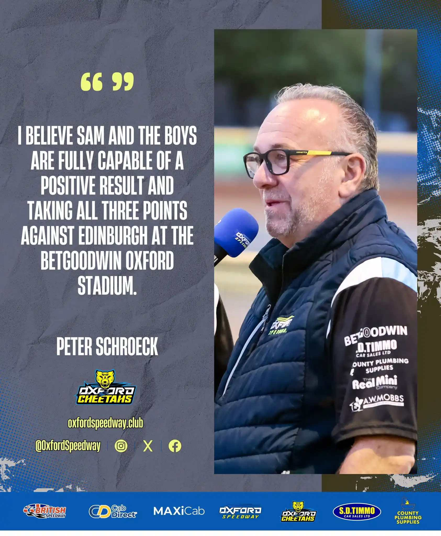 Image from Oxford Speedway: 🐆🆚👑 | 𝗣𝗥𝗘𝗩𝗜𝗘𝗪 SD TIMMO CAR SALES Oxford Cheetahs powered by...