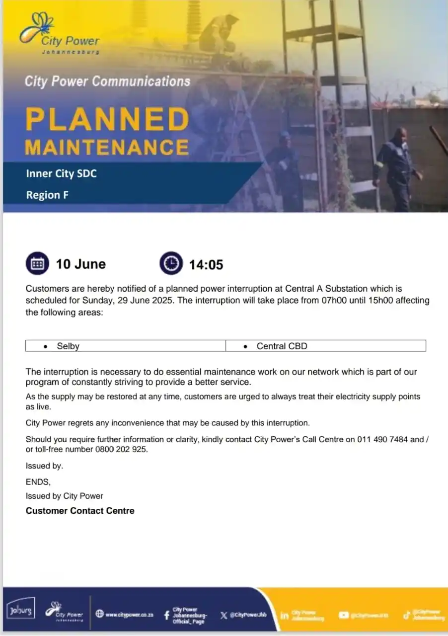 Image from Inner-City SDC Outage Updates: ⚠️Public Announcement⚠️ 📢 Customers are hereby notified of a planned...
