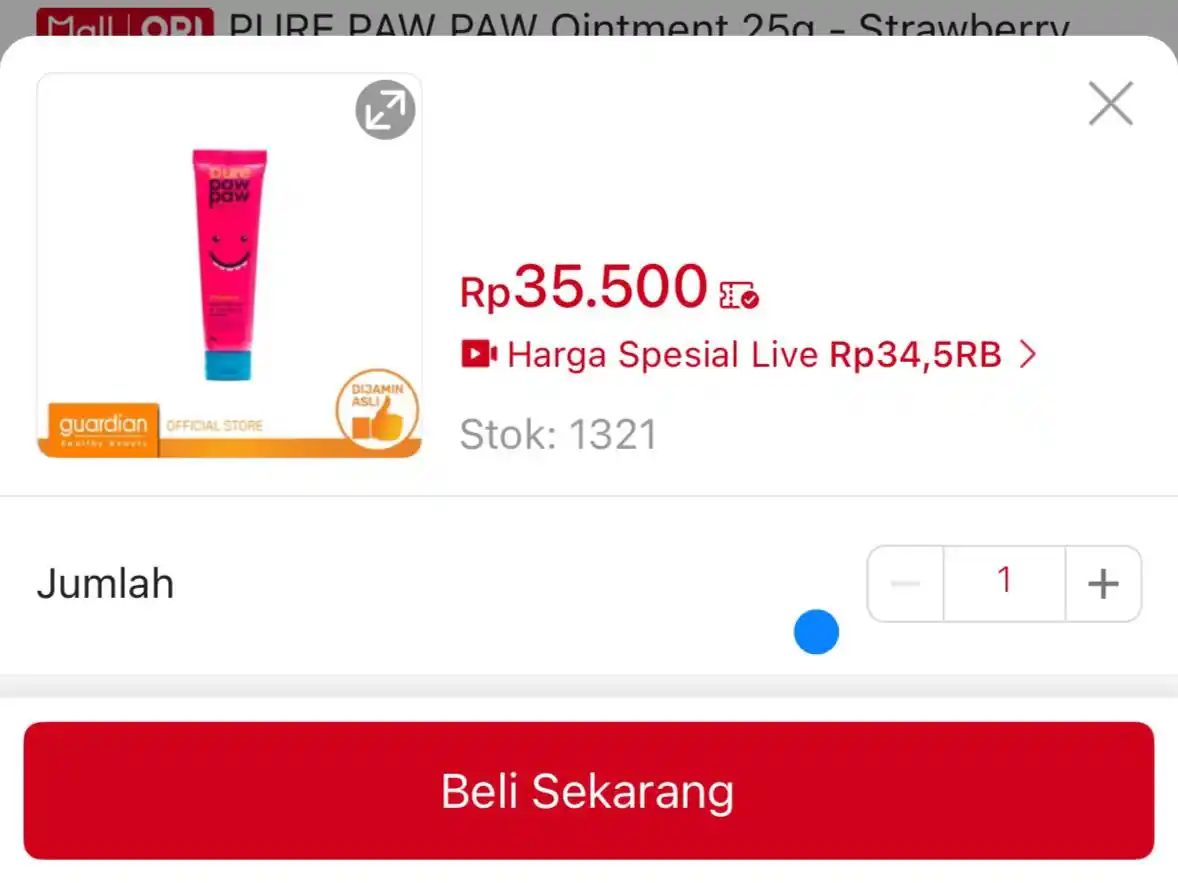Image from PROMO SHOPEE DAN SHOPEEFOOD 🧡: PURE PAW PAW Ointment 25g https://s.shopee.co.id/9f9Hpq8sux?share_chan...