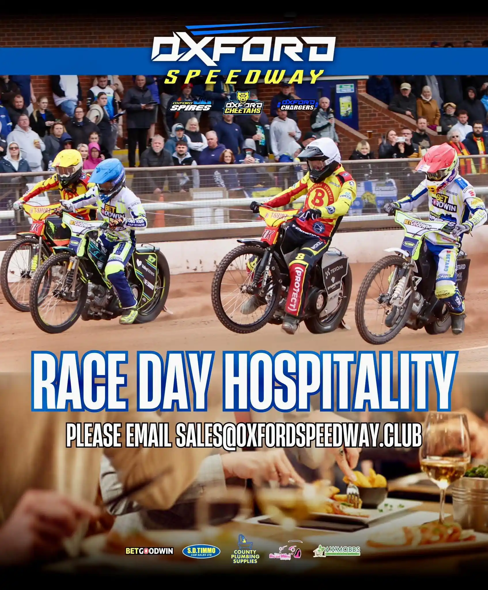 Image from Oxford Speedway: 🍽️ Raceday Hospitality  Experience the thrill of speedway in style wi...