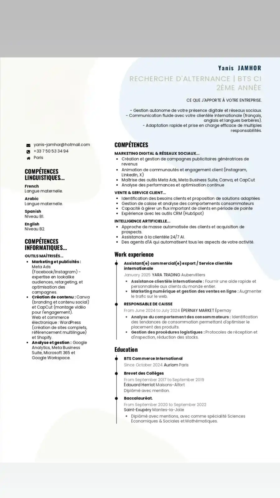 Image from ✨Oummah Connexion✨: ➡️ Recherche d’alternance | Homme 🚹  Je suis actuellement à la recher...