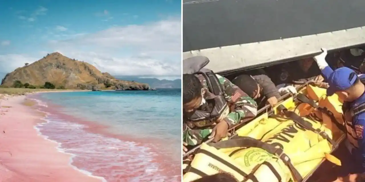 Image from MS News: *Tourist dies after being swept away by waves at Indonesia beach, was ...