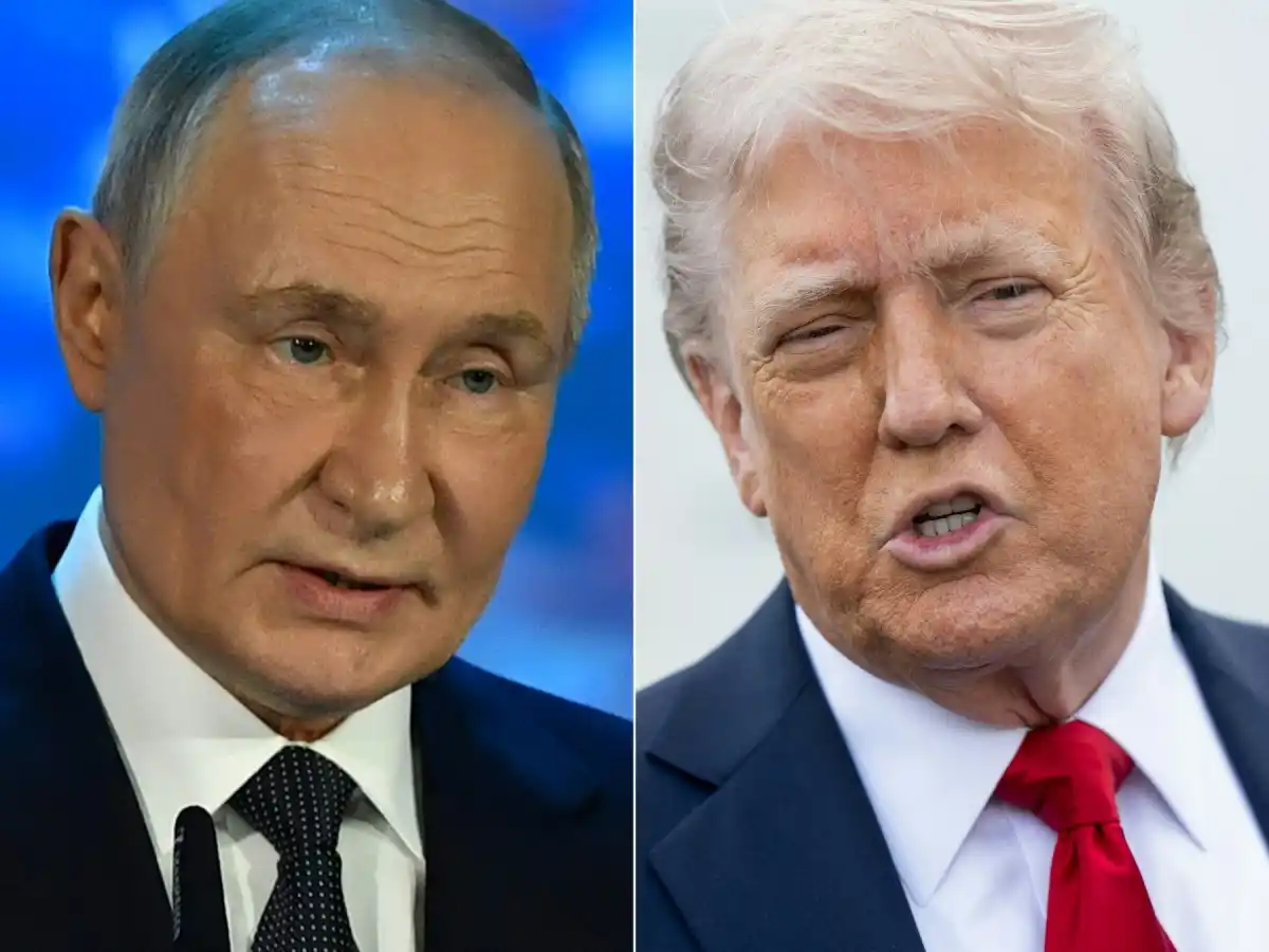 Image from stiripesurse.ro: Trump îl ia tare pe Putin: 'Te rog să-mi faci o favoare...!' https://...