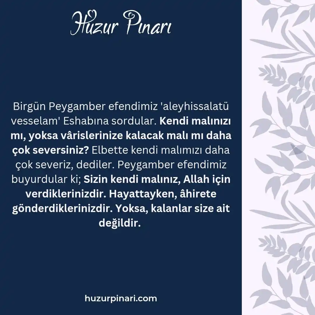 Image from Huzur Pınarı: *ÂB-I HAYAT - 4495*  Büyükler buyurdular ki;  Bugün bir video gösterdi...