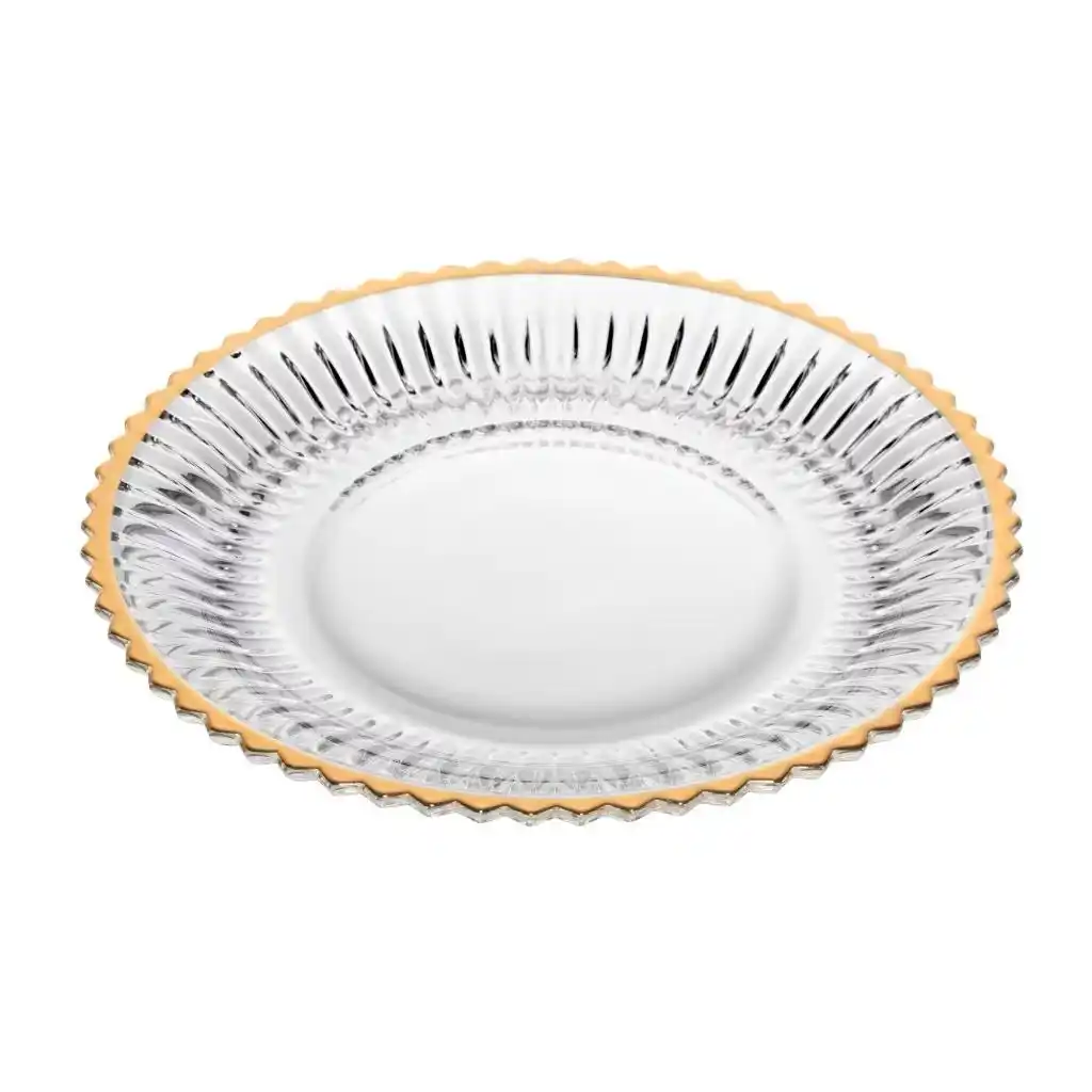 Image from Enxoval de Casa Nova 🛍️: *ACHADINHO DA SHÔ* 🧡 🛍️ Conjunto 4 Pratos para Sobremesa de Cristal...
