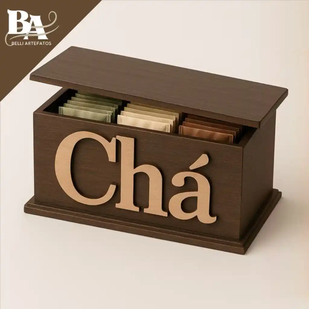 Image from Enxoval de Casa Nova 🛍️: *ACHADINHO DA SHÔ* 🧡  🛍️ Porta Sachê De Chá Em MDF Vintage Cozinha  ...
