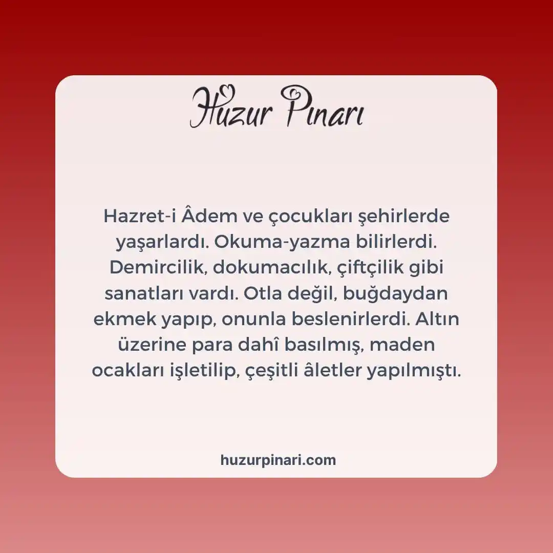 Image from Huzur Pınarı: *ÂDEM ALEYHİSSELAM - 34* *Resûllerin İlki - 2* Cebrail aleyhisselâm...