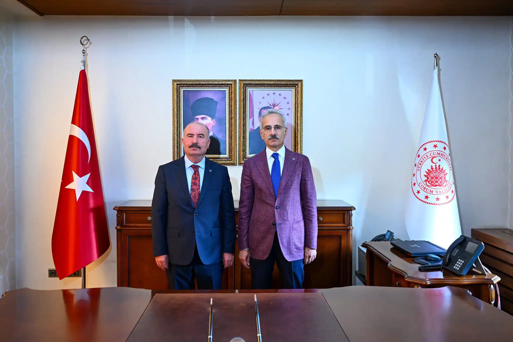 Image from Abdulkadir Uraloğlu: 📍Çorum  Çorum Valiliği ziyaretimizde Valimiz Sn. Ali Çalgan ile bir a...