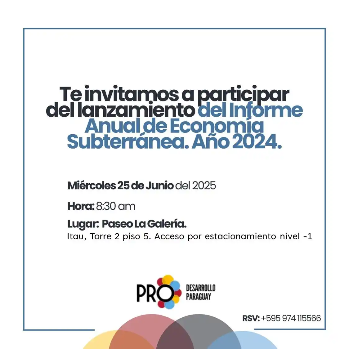 Image from MENTU: Desde PRODesarrollo nos complace invitarle a participar de nuestro eve...