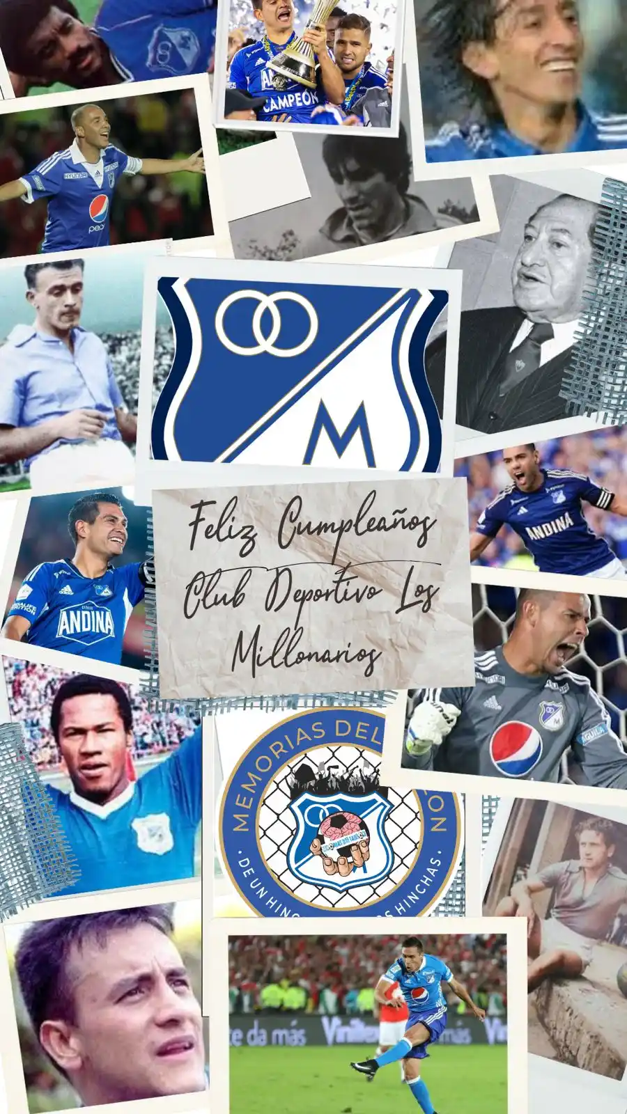 Image from Las Noticias De Millonarios / Memorias Del Tablón: *Feliz 79 Cumpleaños…* Club Deportivo Los Millonarios  Millonarios Fut...