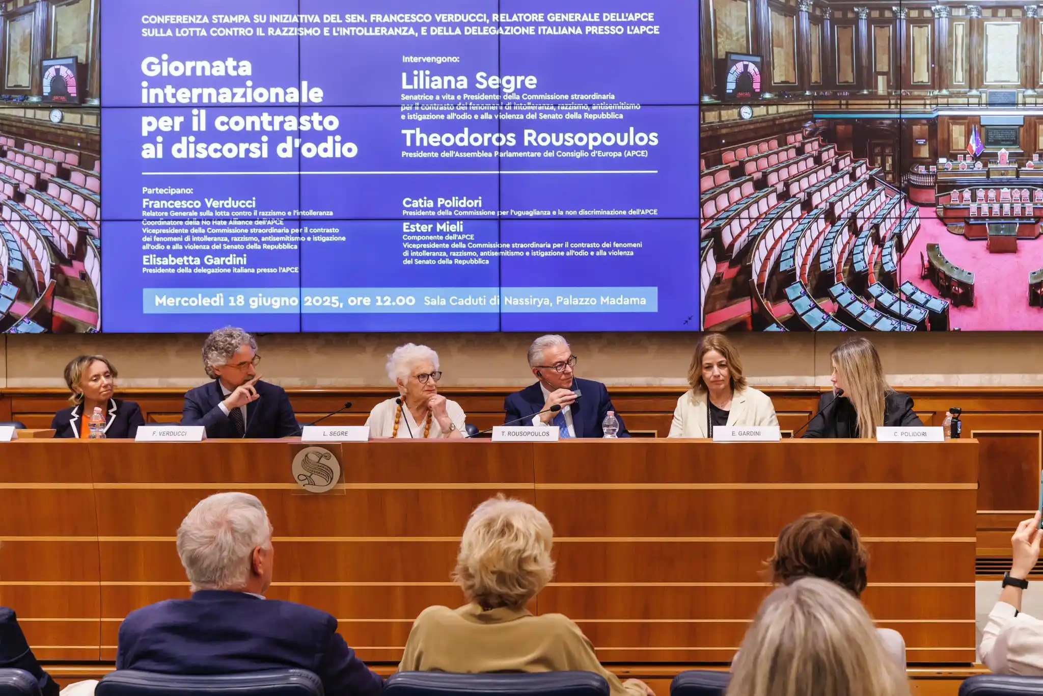 Image from Senato della Repubblica: *Giornata internazionale per il contrasto ai discorsi d'odio* _Interna...