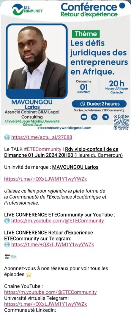 Image from @actu_ai : Actu & IA (actualité de la veille Technologique): 🌐 https://t.me/actu_ai/27088 Le TALK <a class="text-blue-500 hover:u...