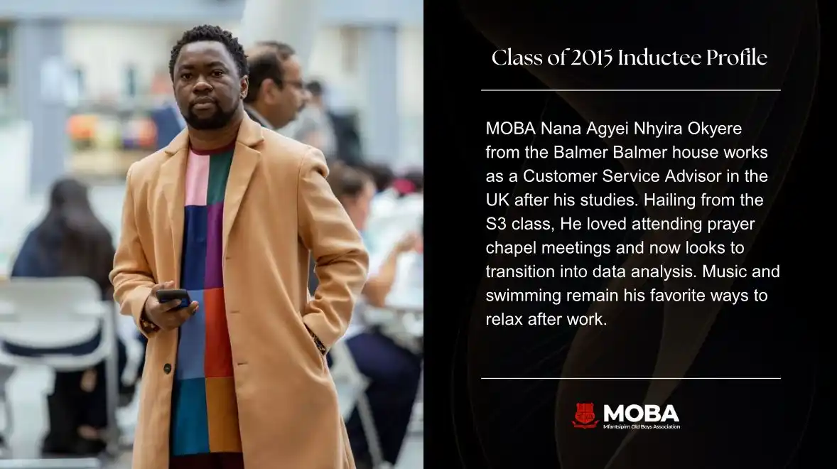 Image from Mfantsipim Old Boys Association: MOBA 2015 INDUCTION 🔴⚫️ From Mfantsipim to MOBA On 26th July 2025, ...