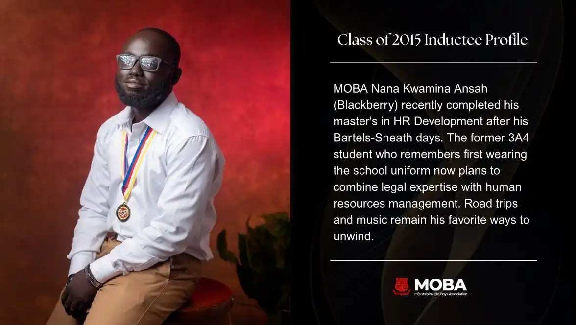 Image from Mfantsipim Old Boys Association: MOBA 2015 INDUCTION 🔴⚫️ From Mfantsipim to MOBA On 26th July 2025, ...