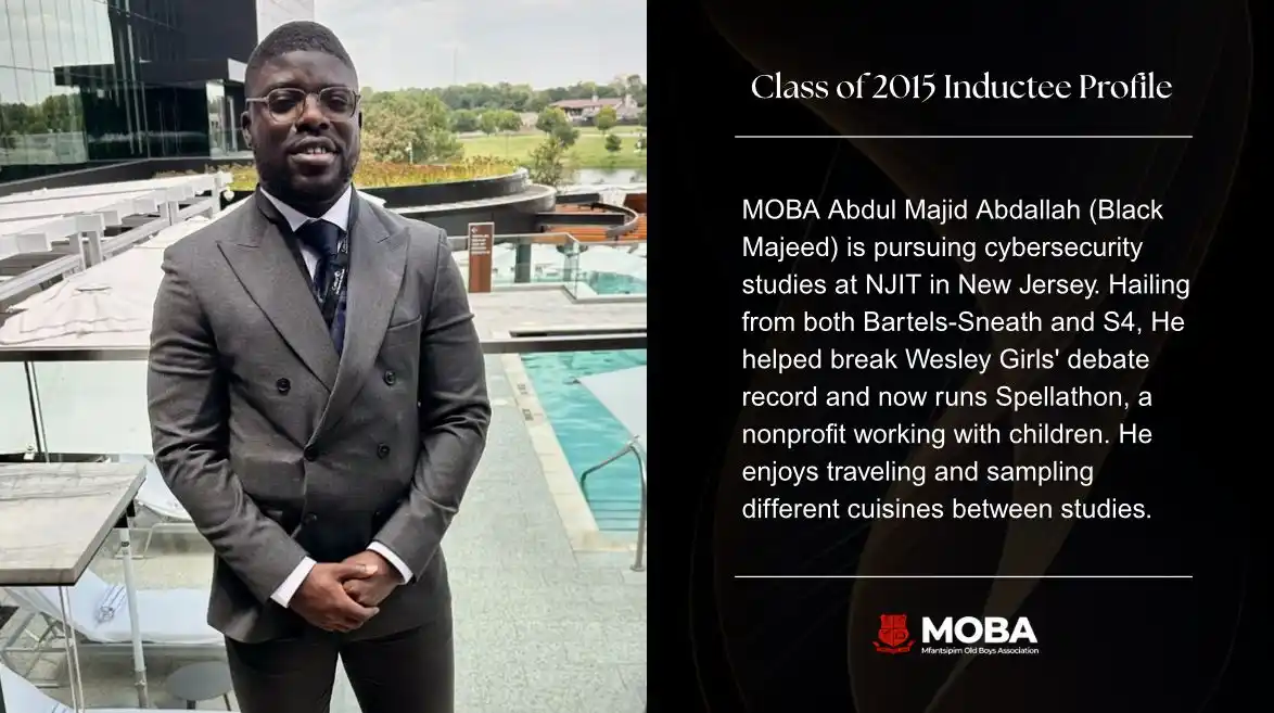 Image from Mfantsipim Old Boys Association: MOBA 2015 INDUCTION 🔴⚫️ From Mfantsipim to MOBA On 26th July 2025, ...