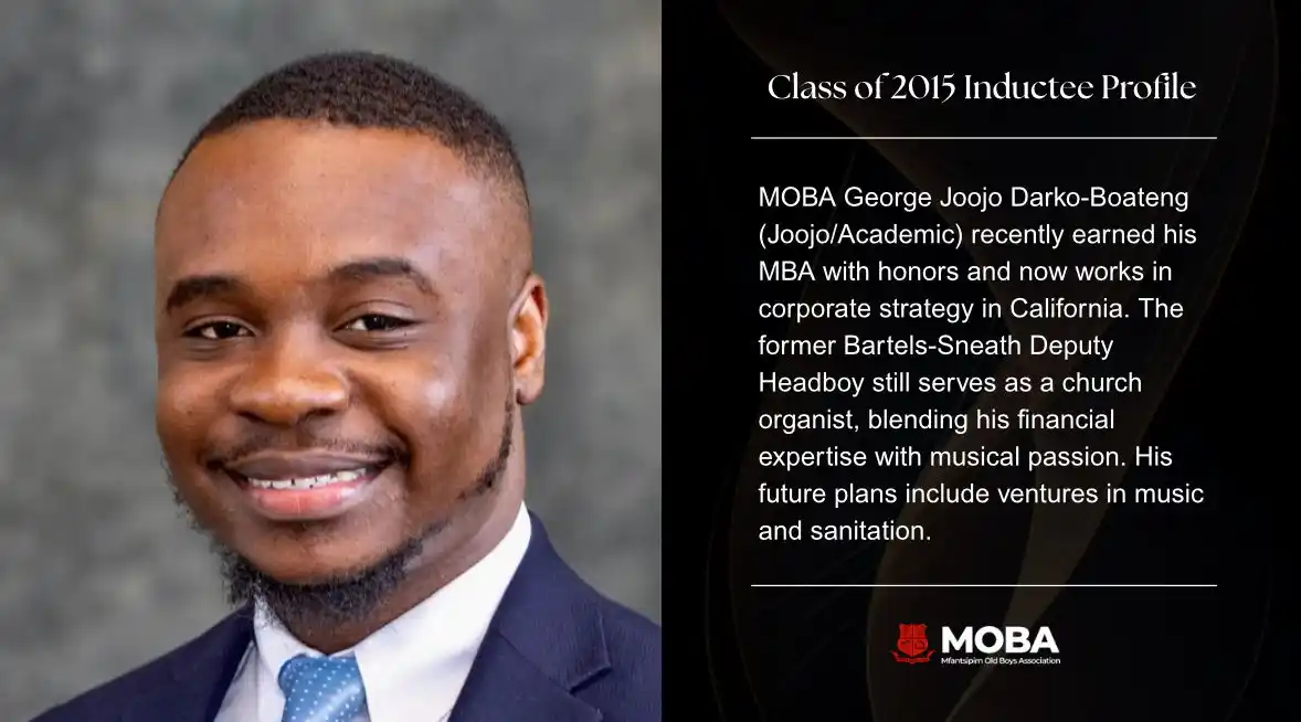 Image from Mfantsipim Old Boys Association: MOBA 2015 INDUCTION 🔴⚫️  From Mfantsipim to MOBA  On 26th July 2025, ...